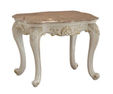 Chantelle End Table Top, Marble/Pearl